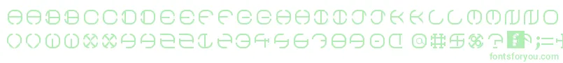 South Circle Font – Green Fonts on White Background