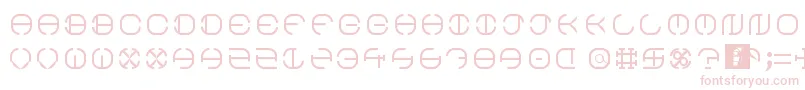 South Circle Font – Pink Fonts on White Background