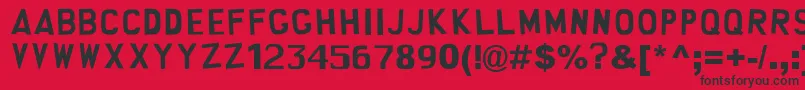 south park Font – Black Fonts on Red Background