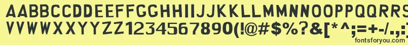 south park Font – Black Fonts on Yellow Background