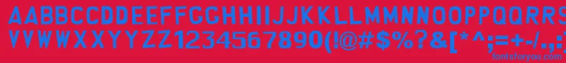 south park Font – Blue Fonts on Red Background