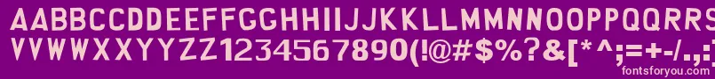 south park Font – Pink Fonts on Purple Background