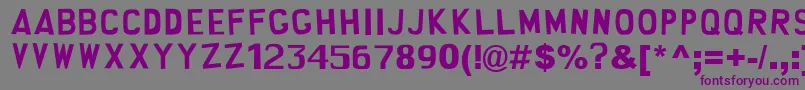 south park Font – Purple Fonts on Gray Background