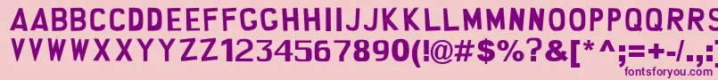 south park Font – Purple Fonts on Pink Background