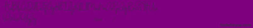 Southampton-Schriftart – Schwarze Schriften auf violettem Hintergrund