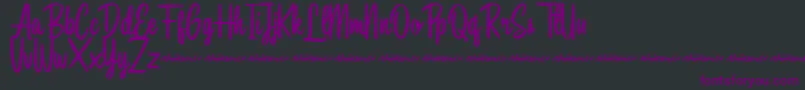 Southbeach Demo Font – Purple Fonts on Black Background