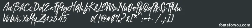 Southeast Font – White Fonts on Black Background