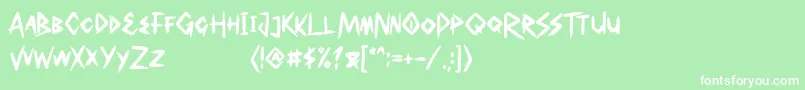 Southen Font – White Fonts on Green Background