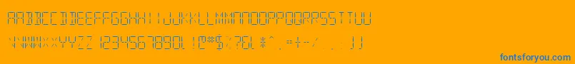 More about SfDigitalReadoutLight Font SfDigitalReadoutLight Font – Blue Fonts on Orange Background