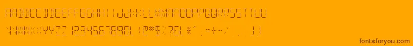More about SfDigitalReadoutLight Font SfDigitalReadoutLight Font – Brown Fonts on Orange Background