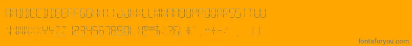 SfDigitalReadoutLightフォントについての詳細 フォントSfDigitalReadoutLight – オレンジの背景に灰色の文字