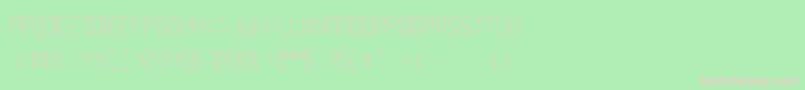 SfDigitalReadoutLight Font – Pink Fonts on Green Background