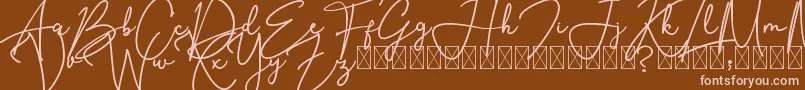 SouthernJannie Font – Pink Fonts on Brown Background