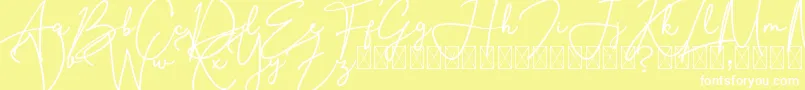 SouthernJannie Font – White Fonts on Yellow Background