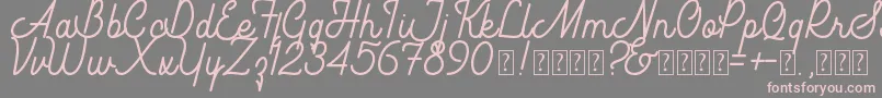 Southfilla Demo Font – Pink Fonts on Gray Background