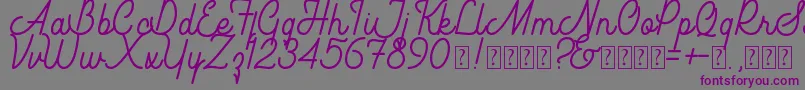 Southfilla Demo Font – Purple Fonts on Gray Background