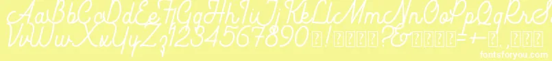 Southfilla Demo Font – White Fonts on Yellow Background