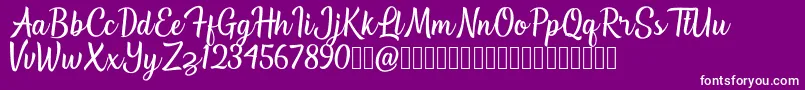 Lisätietoja Southville Demo-fontista Southville Demo-fontti – valkoiset fontit violetilla taustalla