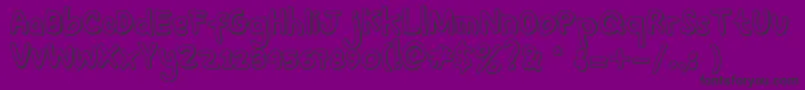 SoYoung Regular Font – Black Fonts on Purple Background