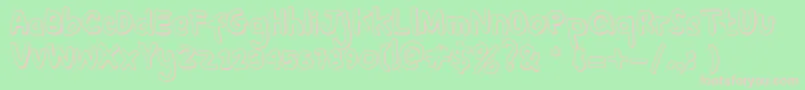 SoYoung Regular Font – Pink Fonts on Green Background