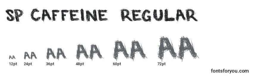 SP Caffeine  Regular Font Sizes