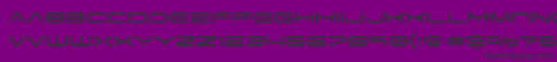 space age-fontti – mustat fontit violetilla taustalla