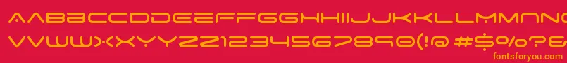 More about space age Font space age Font – Orange Fonts on Red Background