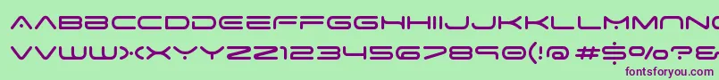 space age Font – Purple Fonts on Green Background