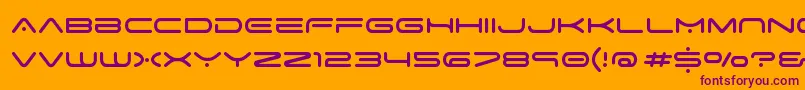fuente space age – Fuentes Moradas Sobre Fondo Naranja