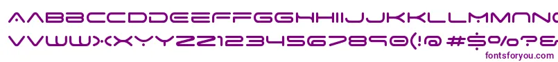Шрифт space age – фиолетовые шрифты на белом фоне