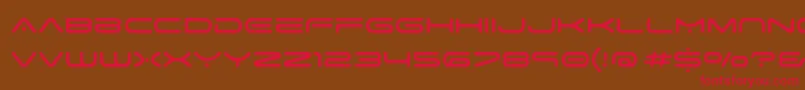 space age Font – Red Fonts on Brown Background