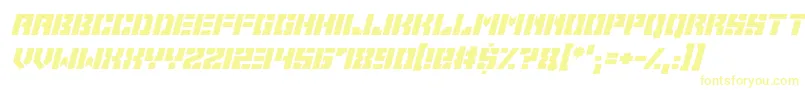 Space Cadets Italic Font – Yellow Fonts