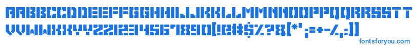 Space Cadets Font – Blue Fonts on White Background