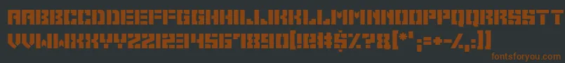 Space Cadets Font – Brown Fonts on Black Background