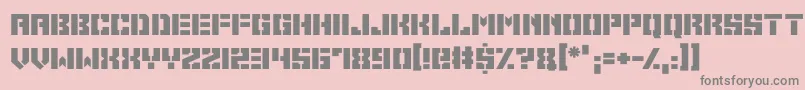 Space Cadets Font – Gray Fonts on Pink Background