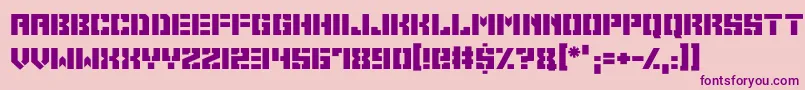 Space Cadets Font – Purple Fonts on Pink Background
