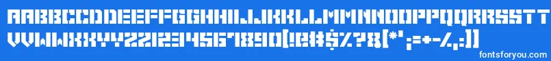 Space Cadets Font – White Fonts on Blue Background