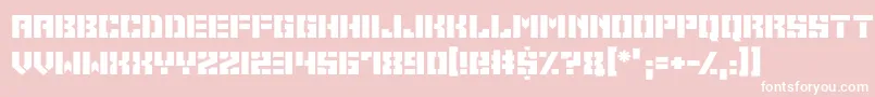 Space Cadets Font – White Fonts on Pink Background