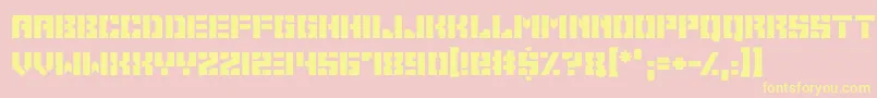 Space Cadets Font – Yellow Fonts on Pink Background