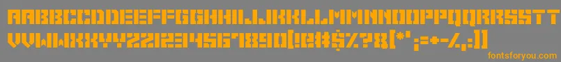 Space Cadets Font – Orange Fonts on Gray Background