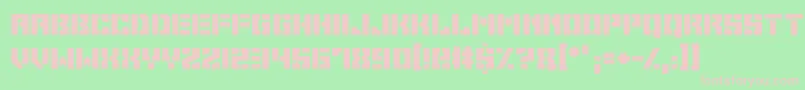 Space Cadets Font – Pink Fonts on Green Background