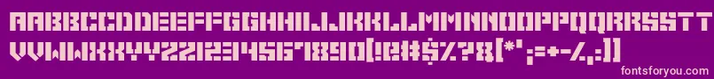 Space Cadets Font – Pink Fonts on Purple Background