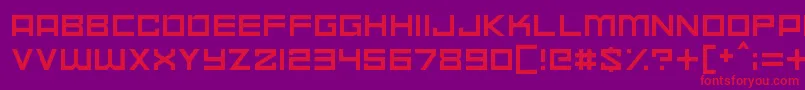 Space Madness Font – Red Fonts on Purple Background