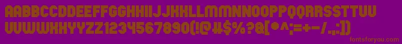 fuente Space Obsessed – Fuentes Marrones Sobre Fondo Morado