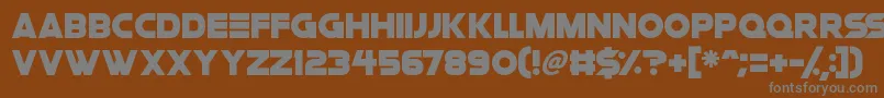 Space Quest Font – Gray Fonts on Brown Background