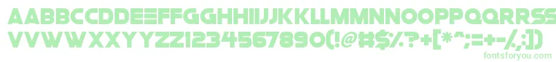 Space Quest Font – Green Fonts on White Background