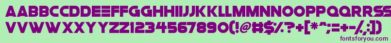 Space Quest Font – Purple Fonts on Green Background