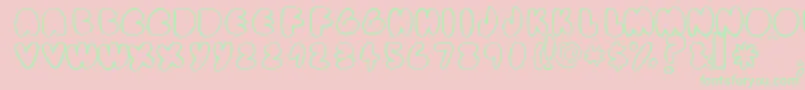 Fatassou Font – Green Fonts on Pink Background