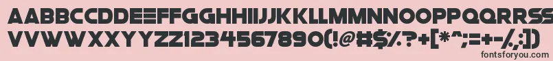 Space Quest-fontti – mustat fontit vaaleanpunaisella taustalla