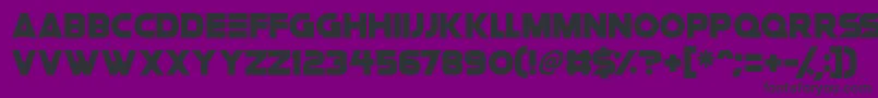 Space Quest Font – Black Fonts on Purple Background